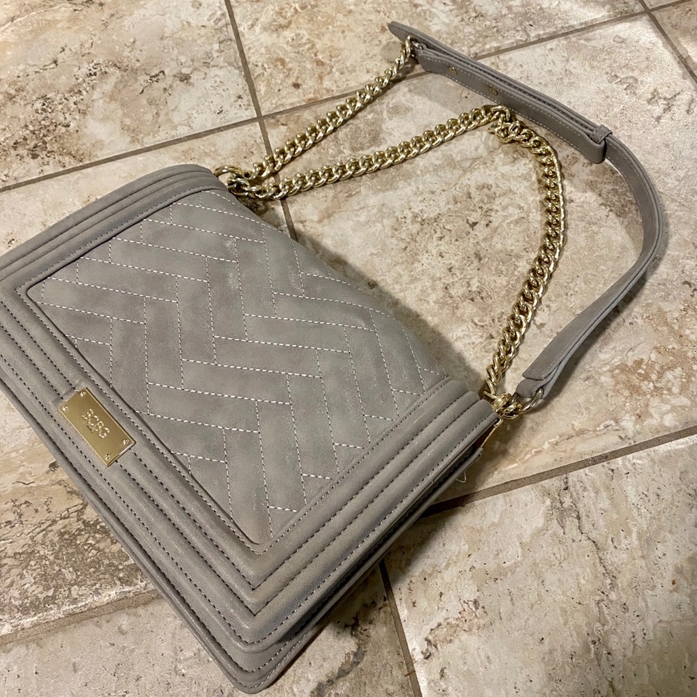 BCBG Grey Shoulder Bag